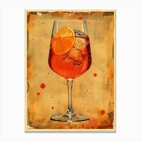 Aperol Spritz Art Print 372 Canvas Print