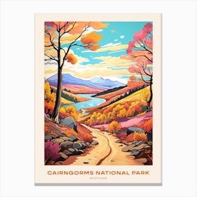 Cairngorms National Park Scotland 2 Hike Poster Canvas Print