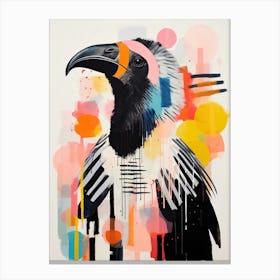 Bird Painting Collage California Condor 2 Canvas Print