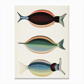 Sea Snail Vintage Poster Canvas Print