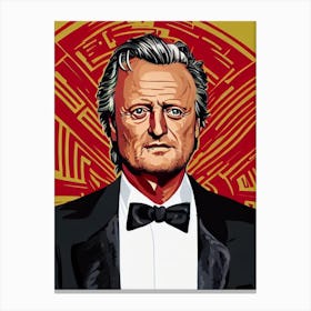 Rutger Hauer Illustration Movies Canvas Print