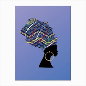 African Woman With Turban Canvas Print