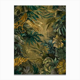 Tropical Jungle Background Canvas Print