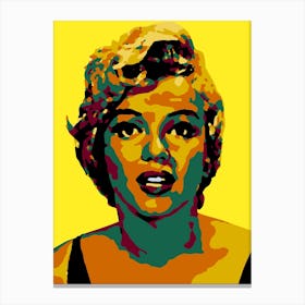 Marilyn Monroe in Pop Art Illustration 2 Canvas Print