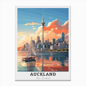 Auckland Skyline Travel Canvas Print