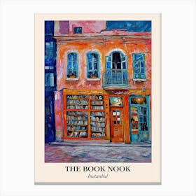 Instanbul Book Nook Bookshop 2 Poster Canvas Print
