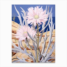 Cornflower 3 Flower Painting Canvas Print