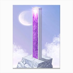 Purple Pillar 2 Canvas Print