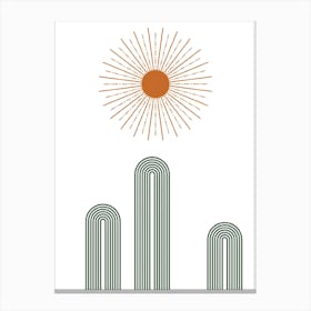 Cactus City Canvas Print