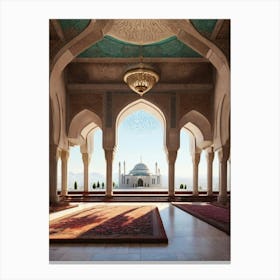 Interior Of Taj Mahal Canvas Print