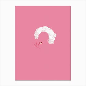 Mrs Marilyn Monroe in Hot Pink Canvas Print