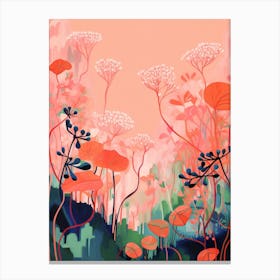 Boho Wildflower Painting Meadow Rue 2 Canvas Print