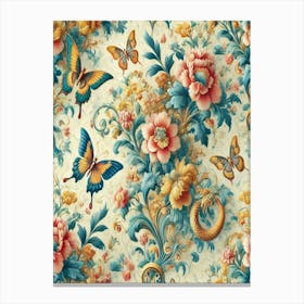 Floral Wallpaper 6 Canvas Print