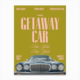 Getaway Car Music Lyrics 3 Canvas Print