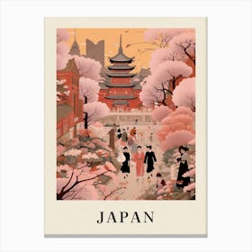 Vintage Travel Poster Japan Canvas Print