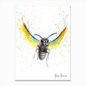 Brave Busy Bee Canvas Print