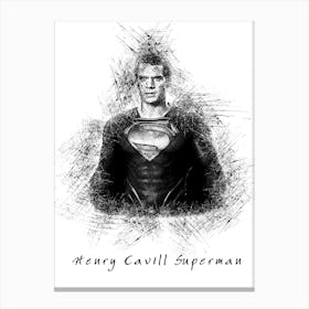 Henry Cavill Superman Canvas Print