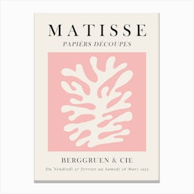 Matisse organic floral 6 Canvas Print