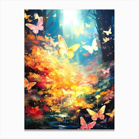 Butterfly Forest Canvas Print