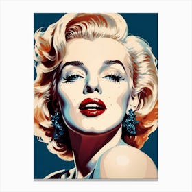 Marilyn Monroe Portrait Pop Art (13) Canvas Print