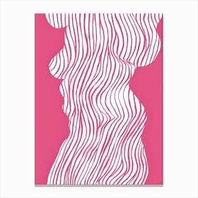 Woman With Wavy Hair Canvas Print