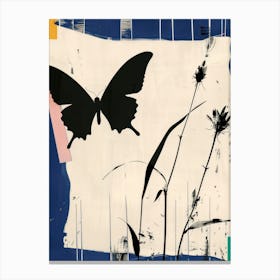Butterfly 1 Cut Out Collage Canvas Print