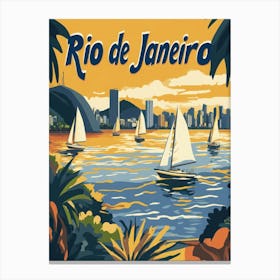 Aihrgdesign A Retro Travel Poster For Rio De Janeiro Featurin Ccc26ea6 8412 49e3 8147 A30e9263c719 0 Canvas Print