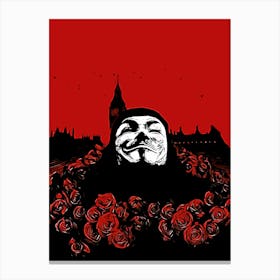V For Vendetta movie 2 Canvas Print