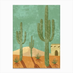 Cactus In The Desert 42 Canvas Print