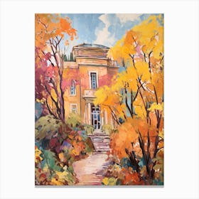 Autumn Gardens Painting Giardini Botanici Villa Taranto Italy 3 Canvas Print