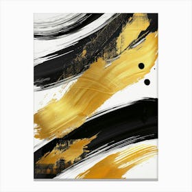 Abstract Gold And Black 1 Canvas Print