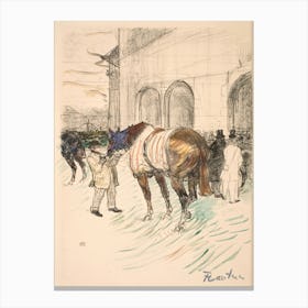 The Racetrack, Henri de Toulouse-Lautrec Canvas Print