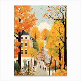Vienna In Autumn Fall Travel Art 2 Canvas Print