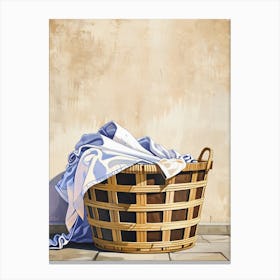 Basket Of Clothes 2 Canvas Print