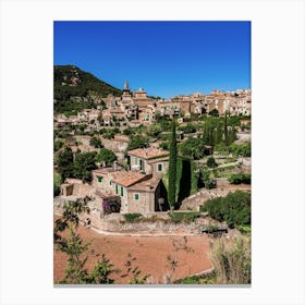 Valldemossa Village In The Hills Canvas Print