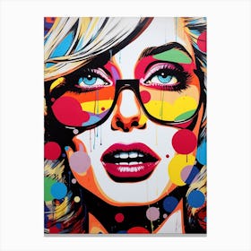 Colour Mixed Media Pop Art 1 Canvas Print