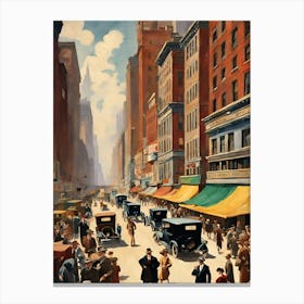New York City Street Scene 16 Canvas Print