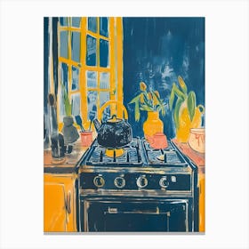 Yellow Kitchen Canvas Print