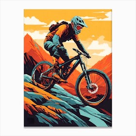 Mountain Biker Canvas Print