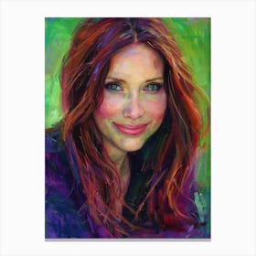 Julianne Moore Portrait Canvas Print