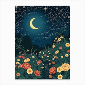 Night In The Garden Canvas Print