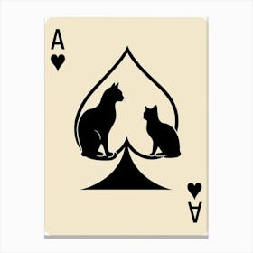 Ace Of Spades 1 Canvas Print