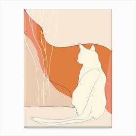 Cat Sitting 5 Canvas Print