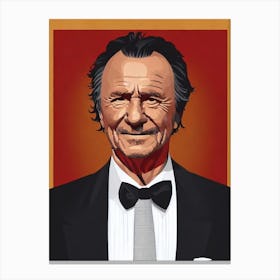 Harvey Keitel Illustration Movies Canvas Print