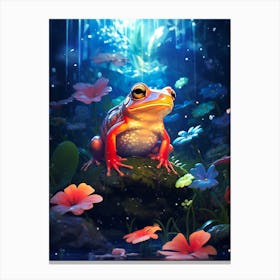 Frog In The Forest 5 Canvas Print