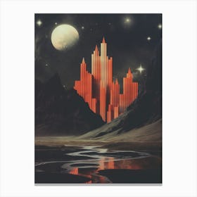 Other worldly Cosmic landscape Canvas Print