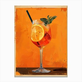 Aperol Spritz Art Print 11 Canvas Print