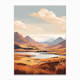 Scottish Highlands Scotland 4 Hiking Trail Landscape Canvas Print