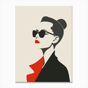 Woman In Sunglasses 11 Canvas Print