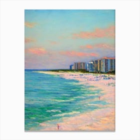 Panama City Beach Florida Monet Style Canvas Print